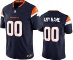Denver Broncos Customized Limited Navy FUSE Vapor Jersey