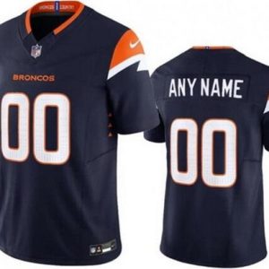Denver Broncos Customized Limited Navy FUSE Vapor Jersey