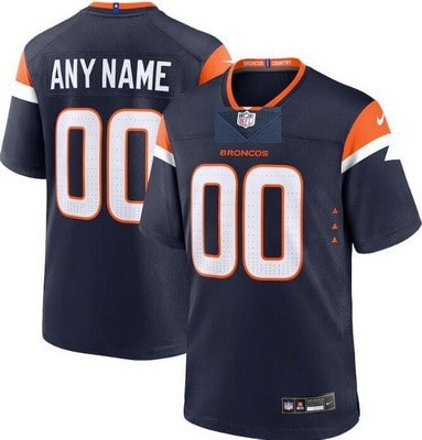 Denver Broncos Customized Limited Navy Vapor Jersey