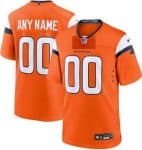 Denver Broncos Customized Limited Orange Vapor Jersey