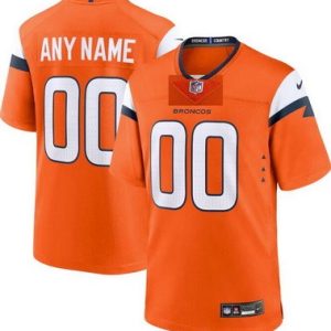 Denver Broncos Customized Limited Orange Vapor Jersey