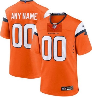 Denver Broncos Customized Limited Orange Vapor Jersey
