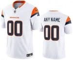 Denver Broncos Customized Limited White FUSE Vapor Jersey
