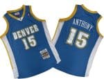 Denver Nuggets #15 Carmelo Anthony Light Blue 2003 Throwback Swingman Jersey