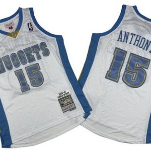 Denver Nuggets #15 Carmelo Anthony White 2006 Throwback Swingman Jersey