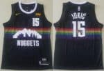 Denver Nuggets #15 Nikola Jokic Black City Icon Sponsor Swingman Jersey