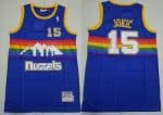 Denver Nuggets #15 Nikola Jokic Blue Throwback Swingman Jersey