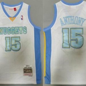 Denver Nuggets #15 Nikola Jokic White 2006 Throwback Swingman Jersey
