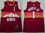 Denver Nuggets #1 Michael Porter Jr Red City Icon Sponsor Swingman Jersey