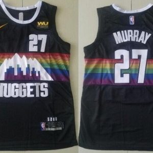 Denver Nuggets #27 Jamal Murray Black City Icon Sponsor Swingman Jersey