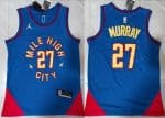 Denver Nuggets #27 Jamal Murray Blue Statement Icon Swingman Jersey
