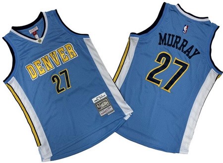 Denver Nuggets #27 Jamal Murray Light Blue 2016 Swingman Jersey