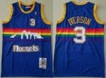 Denver Nuggets #3 Allen Iverson Blue 2006 Throwback Swingman Jersey