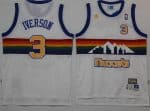 Denver Nuggets #3 Ty lawson White Throwback Swingman Jersey