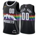 Denver Nuggets Custom Black City Icon Hot Press Jersey