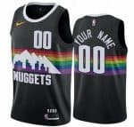 Denver Nuggets Customized Black City Stitched Swingman Jersey