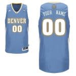 Denver Nuggets Customized Light Blue Swingman Adidas Jersey