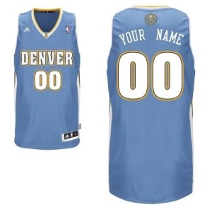 Denver Nuggets Customized Light Blue Swingman Adidas Jersey