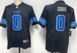 Detroit Lions #0 Jahmyr Gibbs Limited Black Vapor Jersey