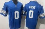 Detroit Lions #0 Jahmyr Gibbs Limited Blue FUSE Vapor Jersey