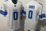 Detroit Lions #0 Jahmyr Gibbs Limited White FUSE Vapor Jersey