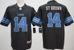 Detroit Lions #14 Amon Ra St Brown Limited Black Vapor Jersey
