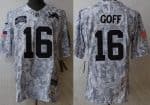 Detroit Lions #16 Jared Goff Limited Arctic Camo 2024 Salute to Service Jersey