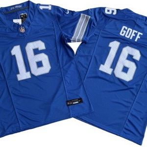 Detroit Lions #16 Jared Goff Limited Blue FUSE Vapor Jersey