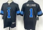 Detroit Lions #1 Jameson Williams Limited Black Vapor Jersey