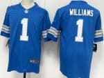 Detroit Lions #1 Jameson Williams Limited Blue Vapor Jersey