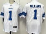 Detroit Lions #1 Jameson Williams Limited White Vapor Jersey