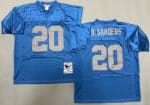 Detroit Lions #20 Barry Sanders Light Blue 1994 Throwback Jersey