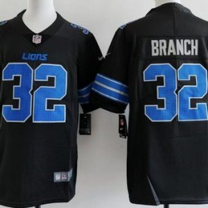 Detroit Lions #32 Brian Branch Limited Black Vapor Jersey