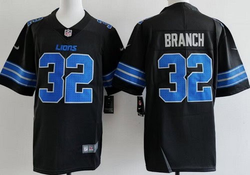 Detroit Lions #32 Brian Branch Limited Black Vapor Jersey