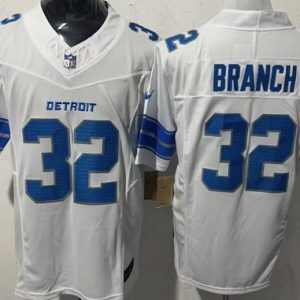 Detroit Lions #32 Brian Branch Limited White FUSE Vapor Jersey