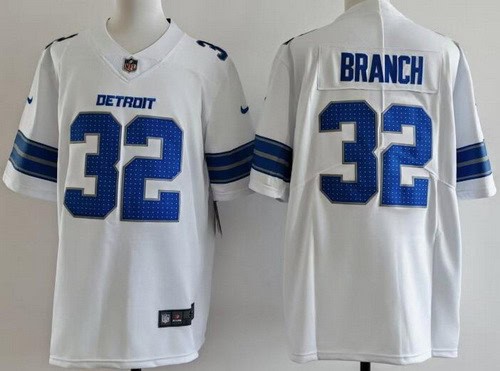 Detroit Lions #32 Brian Branch Limited White Vapor Jersey
