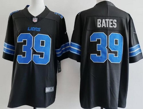 Detroit Lions #39 Jake Bates Limited Black Vapor Jersey