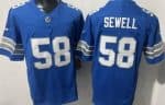 Detroit Lions #58 Penei Sewell Limited Blue FUSE Vapor Jersey