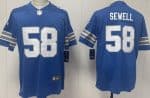 Detroit Lions #58 Penei Sewell Limited Blue Vapor Jersey