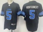 Detroit Lions #5 David Montgomery Limited Black Vapor Jersey