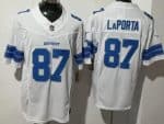 Detroit Lions #87 Sam Laporta Limited White FUSE Vapor Jersey