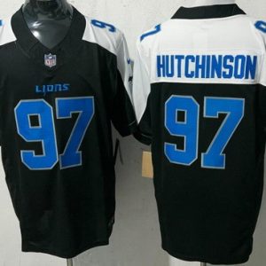 Detroit Lions #97 Aidan Hutchinson Limited Black Thanksgiving FUSE Vapor Jersey