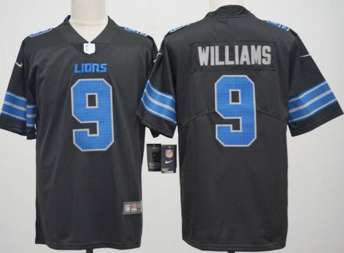 Detroit Lions #9 Jameson Williams Limited Black Vapor Jersey