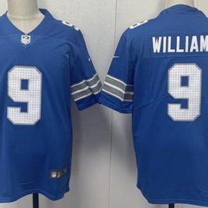 Detroit Lions #9 Jameson Williams Limited Blue Vapor Jersey