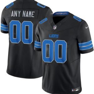 Detroit Lions Customized Limited Black 2024 FUSE Vapor Jersey