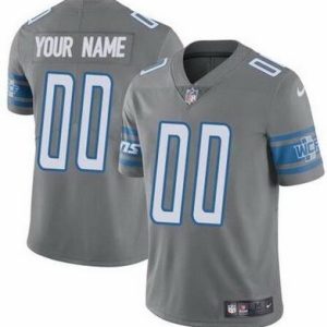 Detroit Lions Customized Limited Gray Vapor Jersey