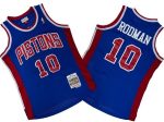 Detroit Pistons #10 Dennis Rodman Blue 1988 Throwback Swingman Jersey
