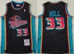 Detroit Pistons #33 Grant Hill Black 1998 Throwback Swingman Jersey