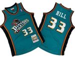 Detroit Pistons #33 Grant Hill Green 1998 Throwback Swingman Jersey