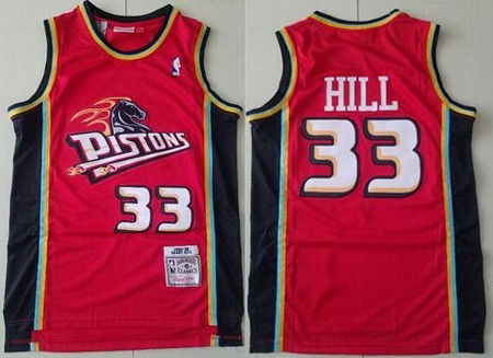 Detroit Pistons #33 Grant Hill Red 1998 Hollywood Classic Swingman Jersey